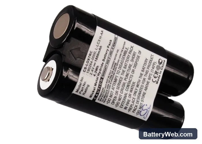 Logitech LX 700 Cordless Desktop Replacement Battery, 2.4V, 1800mAh, Ni-MH 5