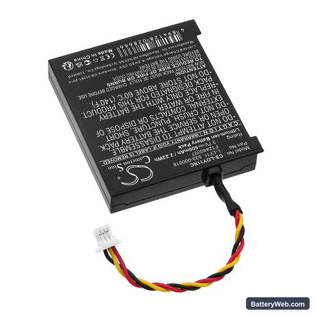 Logitech MX Revolution Replacement Battery, 3.7V, 600mAh, Li-ion 2