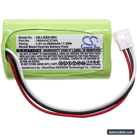 Logitech Z515 Replacement Battery, 3.6V, 2000mAh, Ni-MH 3
