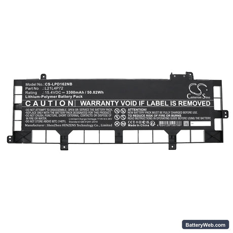 Lenovo ThinkPad P16s Gen 2(Intel)21HK0002VN Replacement Battery, 15.4V, 3300mAh, Li-Polymer 3