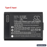 Canon EOS 1100D Replacement Battery, 7.4V, 1000mAh, Li-ion 5