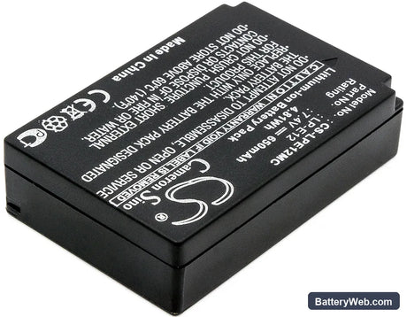 Canon EOS 100D Replacement Battery, 7.4V, 650mAh, Li-ion 2
