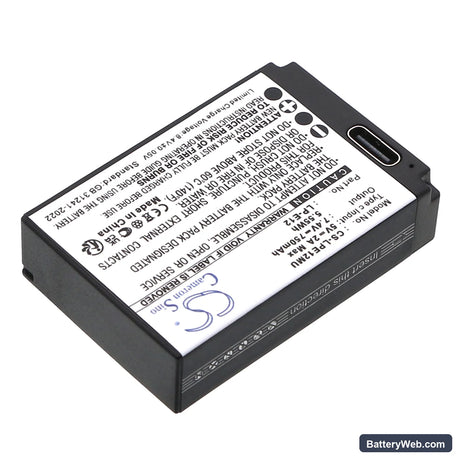 Canon EOS 100D Replacement Battery, 7.4V, 750mAh, Li-ion 2