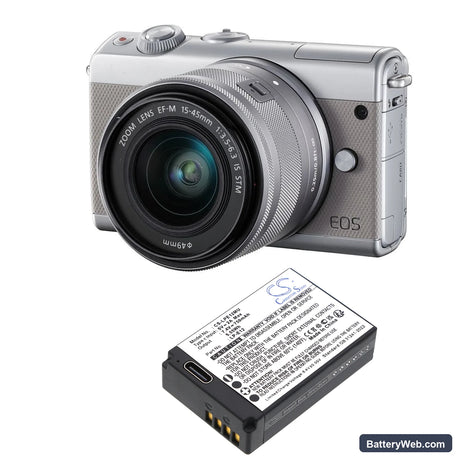 Canon EOS 100D Replacement Battery, 7.4V, 750mAh, Li-ion 6