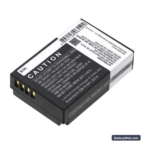 Canon EOS 100D Replacement Battery, 7.4V, 820mAh, Li-ion 3