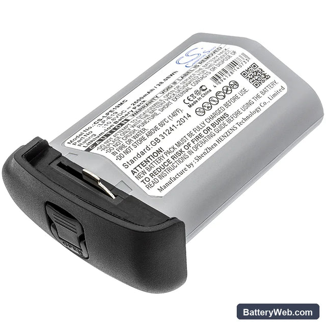 Canon EOS-1D Replacement Battery, 10.8V, 2600mAh, Li-ion 1