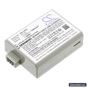 Canon EOS 450D Replacement Battery, 7.4V, 1080mAh, Li-ion 1