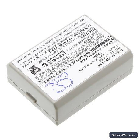 Canon EOS 450D Replacement Battery, 7.4V, 1080mAh, Li-ion 2