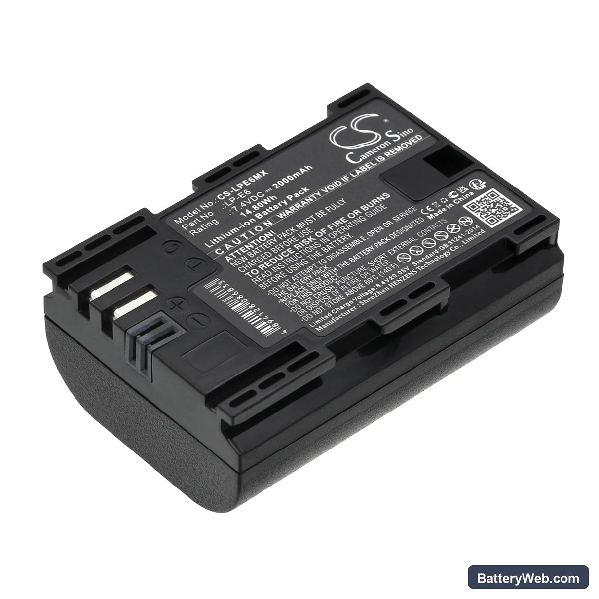 Tether Tools Air Direct Replacement Battery, 7.4V, 2000mAh, Li-ion 1