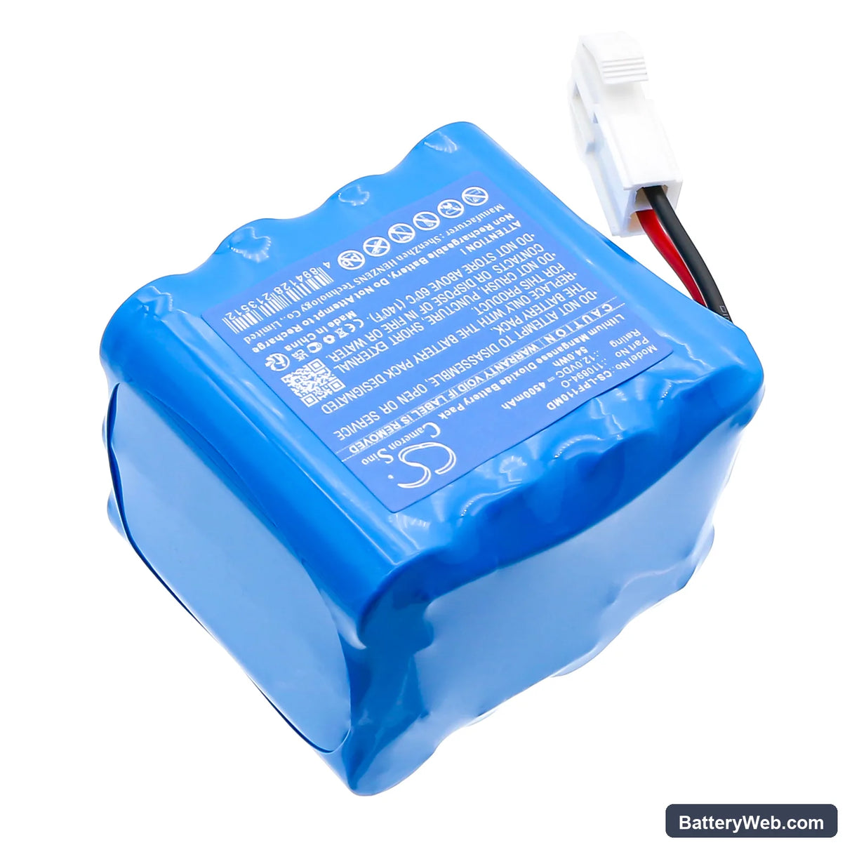 Life-Point Pro AED Replacement Battery, 12V, 4500mAh, Li-MnO2 2
