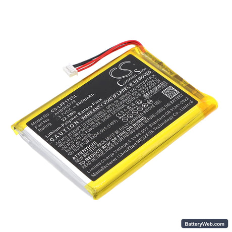 LeapFrog LF1726-2FHD Baby Monitor Replacement Battery, 3.7V, 6000mAh, Li-Polymer 1