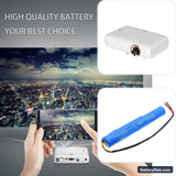 LG PH550 Replacement Battery, 7.4V, 2600mAh, Li-ion 6
