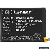 LG K52 Replacement Battery, 3.87V, 3900mAh, Li-Polymer 3