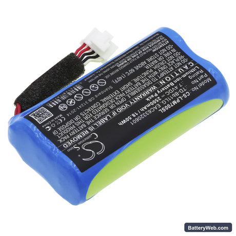 LG Music Flow P7 Replacement Battery, 7.4V, 2500mAh, Li-ion 2