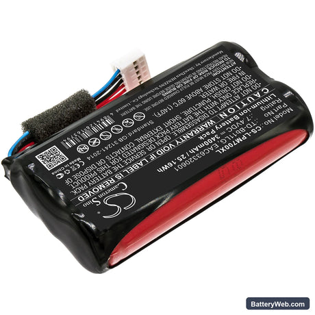 LG Music Flow P7 Replacement Battery, 7.4V, 3400mAh, Li-ion 2