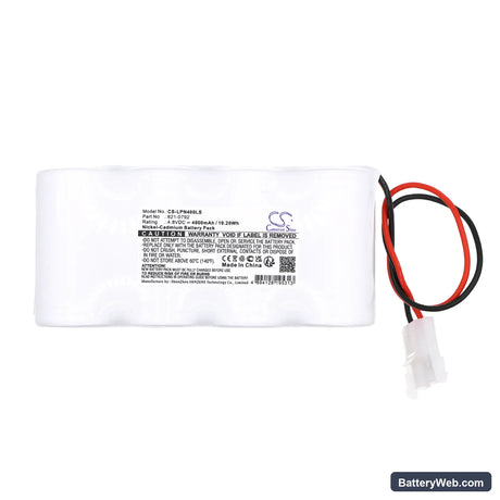 Lite-Plan HRN/4 Replacement Battery, 4.8V, 4000mAh, Ni-CD 3