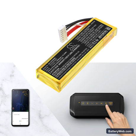 LG PK3 Replacement Battery, 3.7V, 5200mAh, Li-Polymer 6