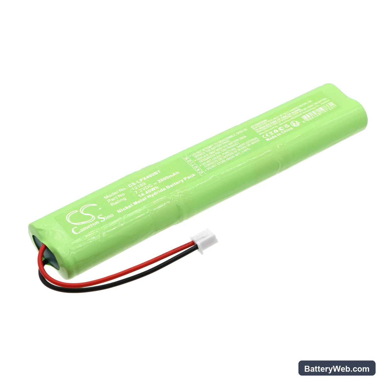LUPUS XT3 Replacement Battery, 7.2V, 2000mAh, Ni-MH 1