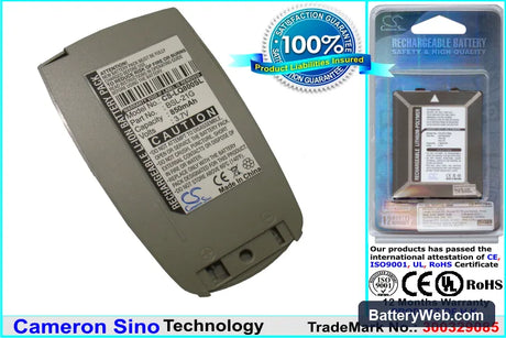 LG G7100 Replacement Battery, 3.7V, 850mAh, Li-ion 1