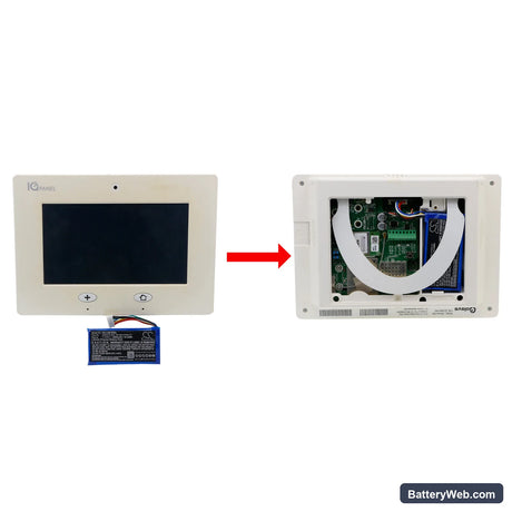Qolsys IQ Panel Replacement Battery, 7.4V, 2600mAh, Li-Polymer 5