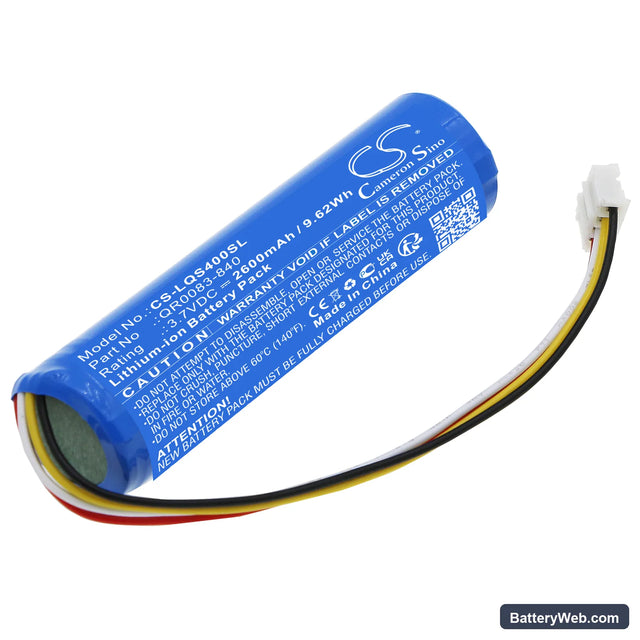 Qolsys IQ Panel 4 Replacement Battery, 3.7V, 2600mAh, Li-ion 1