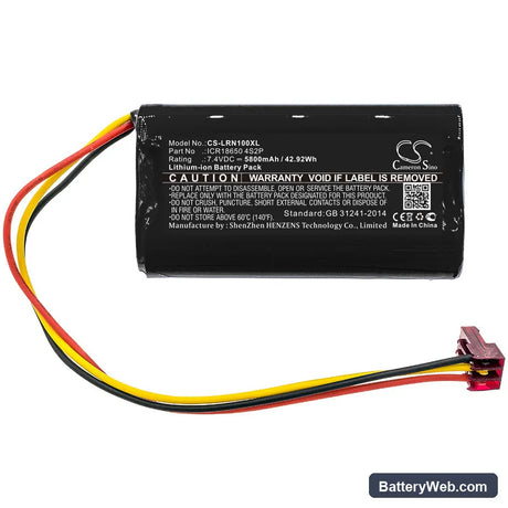 Lazer Runner Compatible 6800 mAh 4 Cell Li-Ion Battery Pack Replacement Battery, 7.4V, 5800mAh, Li-ion 3