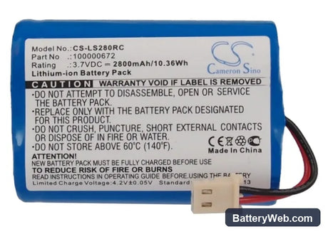 LifeShield WGC1000 Replacement Battery, 3.7V, 2800mAh, Li-ion 5