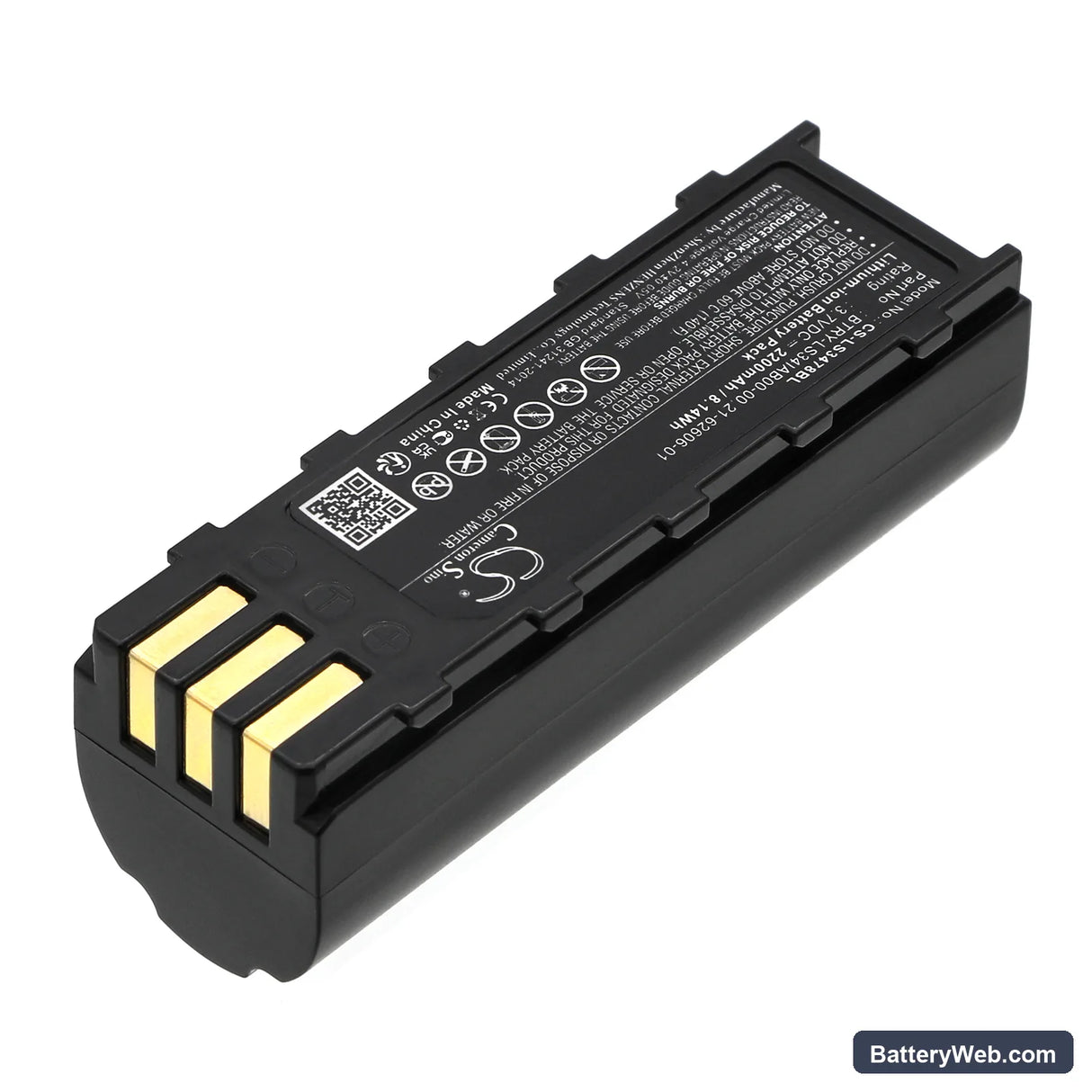 Honeywell 8800 Replacement Battery, 3.7V, 2200mAh, Li-ion 2