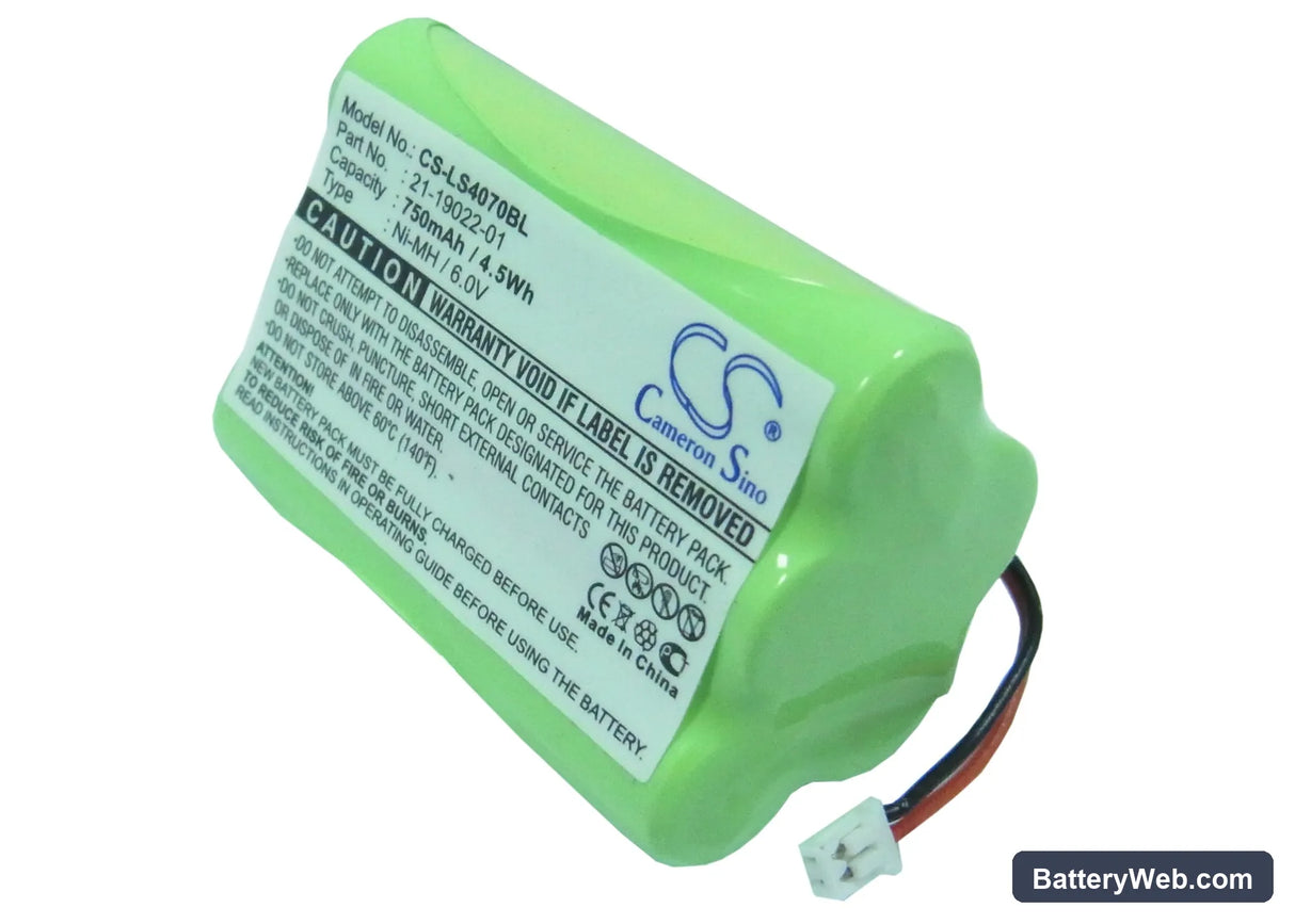 Symbol LS4070 Replacement Battery, 6V, 750mAh, Ni-MH 1
