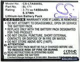 Lenovo A60 Replacement Battery, 3.7V, 1450mAh, Li-ion 3