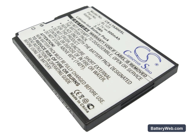 Lenovo A900 Replacement Battery, 3.7V, 900mAh, Li-ion 1