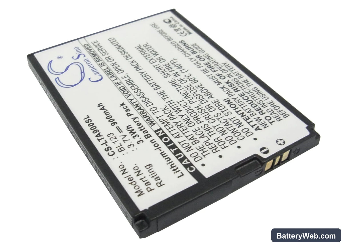 Lenovo A900 Replacement Battery, 3.7V, 900mAh, Li-ion 2