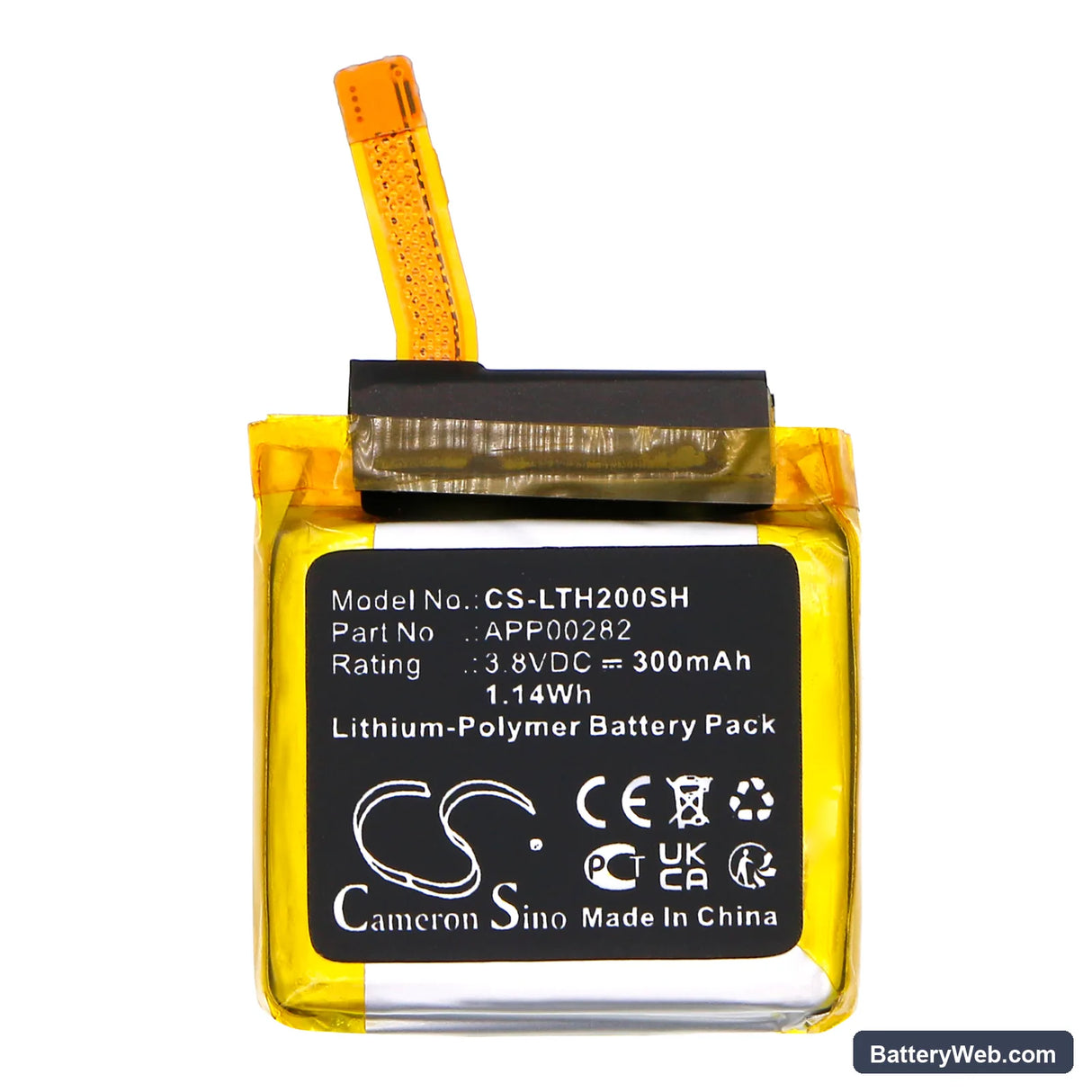 Louis Vuitton Tambour Horizon 2 Replacement Battery, 3.8V, 300mAh, Li-Polymer 3