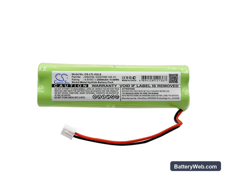 Lithonia Daybright D-AA650BX4 Replacement Battery, 4.8V, 2000mAh, Ni-MH 3