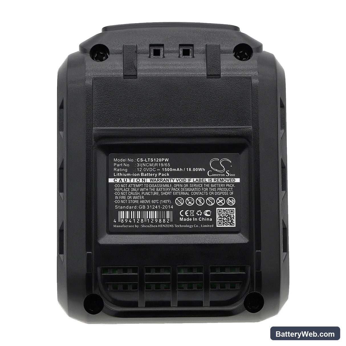LUX-TOOLS ABS-12-Li Replacement Battery, 12V, 1500mAh, Li-ion 5