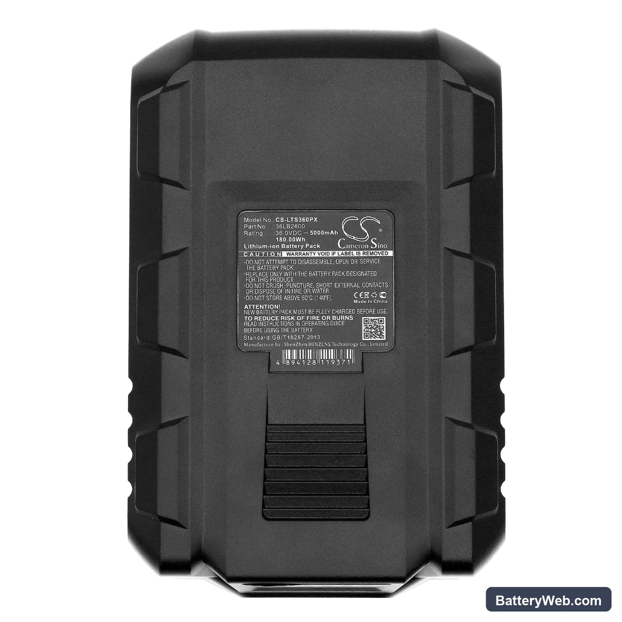 LUX-TOOLS A-36LI/38 H Replacement Battery, 36V, 5000mAh, Li-ion 5