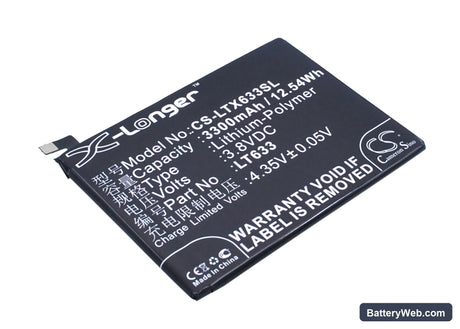 LeTV Max Replacement Battery, 3.8V, 3300mAh, Li-Polymer 1