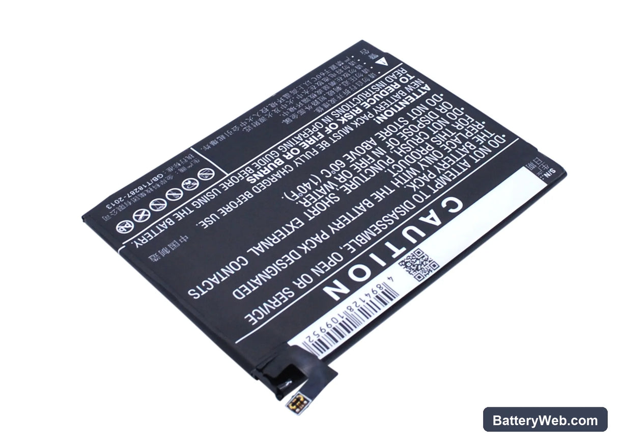 LeTV Max Replacement Battery, 3.8V, 3300mAh, Li-Polymer 4
