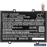 Lenovo Idepad A1 Replacement Battery, 3.7V, 3350mAh, Li-Polymer 3