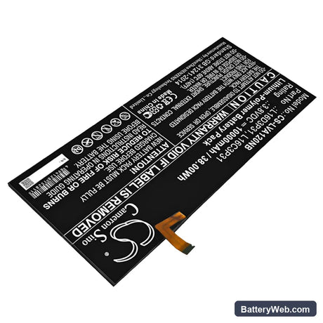 Lenovo Yoga A12 Replacement Battery, 3.8V, 10000mAh, Li-Polymer 2