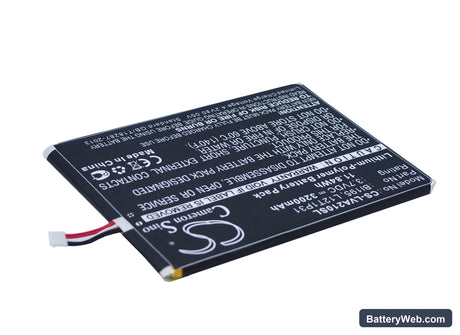 Lenovo A2107 Replacement Battery, 3.7V, 3200mAh, Li-Polymer 3
