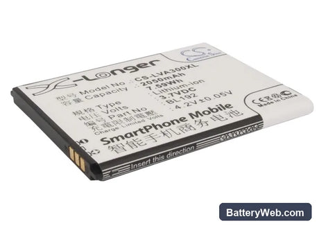 Lenovo A300 Replacement Battery, 3.7V, 2050mAh, Li-ion 1