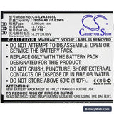 Lenovo A330E Replacement Battery, 3.7V, 1900mAh, Li-ion 3