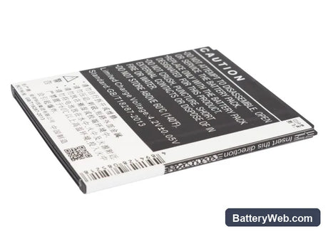 Lenovo S898ts Replacement Battery, 3.7V, 2050mAh, Li-ion 3