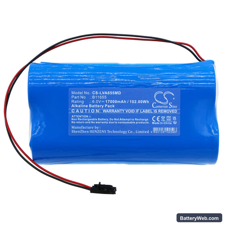 Lionville Lock Alert Replacement Battery, 6V, 17000mAh, Alkaline 5