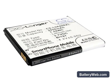 Lenovo S889T Replacement Battery, 3.7V, 2050mAh, Li-ion 1