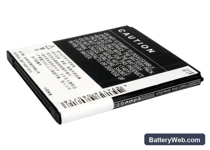 Lenovo S889T Replacement Battery, 3.7V, 2050mAh, Li-ion 3