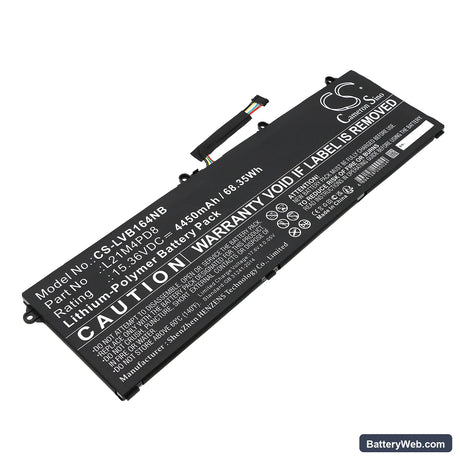 Lenovo ThinkBook 16 G4 IAP 21CY001UPB Replacement Battery, 15.36V, 4450mAh, Li-Polymer 1