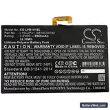 Lenovo Yoga Book Replacement Battery, 3.8V, 8500mAh, Li-Polymer 3