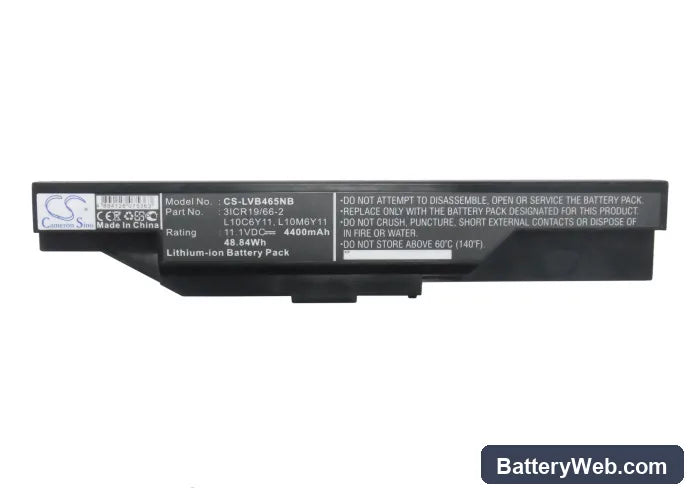 Lenovo B465 Replacement Battery, 11.1V, 4400mAh, Li-ion 5